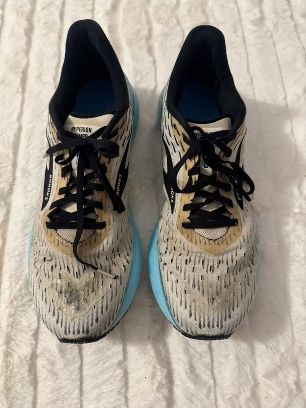 Brooks Hyperion Tempo Men's Running Shoes DNA FLASH Gray Black Blue Size 10.5